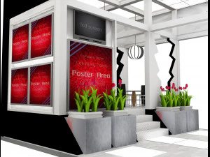Booth Exhibition Stand a 515 3D Model