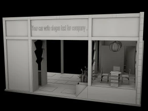 Booth Exhibition Stand a 515 3D Model