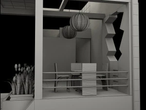 Booth Exhibition Stand a 515 3D Model