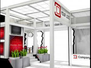 Booth Exhibition Stand a 515 3D Model