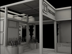Booth Exhibition Stand a 515 3D Model