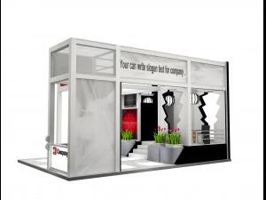 Booth Exhibition Stand a 515 3D Model