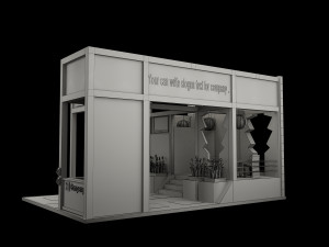 Booth Exhibition Stand a 515 Modelo 3D