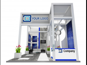 Booth Exhibition Stand a 516 3Dモデル