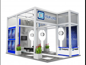 Booth Exhibition Stand a 516 3D 모델