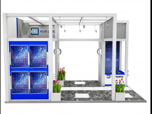 Booth Exhibition Stand a 516 3D 모델