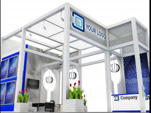 Booth Exhibition Stand a 516 3D 모델