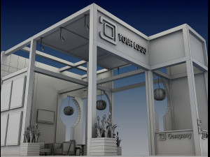 Booth Exhibition Stand a 516 3D 모델