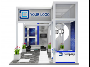 Booth Exhibition Stand a 516 3D 모델