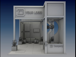 Booth Exhibition Stand a 516 3D 모델
