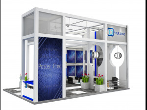 Booth Exhibition Stand a 516 3D 모델