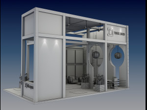 Booth Exhibition Stand a 516 3D 모델