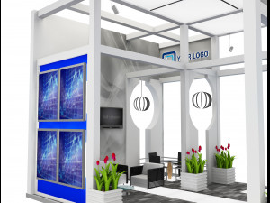Booth Exhibition Stand a 516 3D 모델