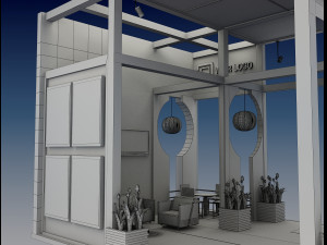 Booth Exhibition Stand a 516 3D 모델