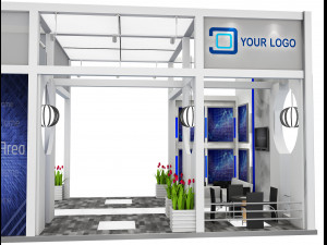 Booth Exhibition Stand a 516 3D 모델