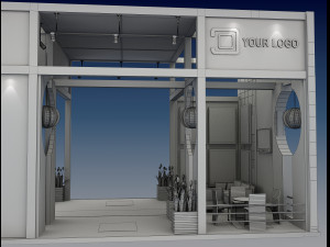 Booth Exhibition Stand a 516 3D 모델