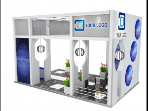 Booth Exhibition Stand a 516 3D 모델