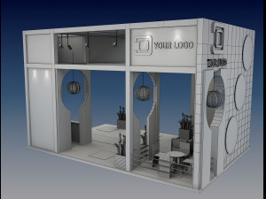 Booth Exhibition Stand a 516 3D 모델