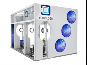 Booth Exhibition Stand a 516 3D 모델