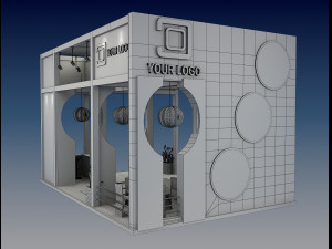 Booth Exhibition Stand a 516 3D 모델