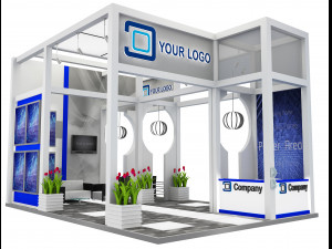 Booth Exhibition Stand a 516 3D 모델