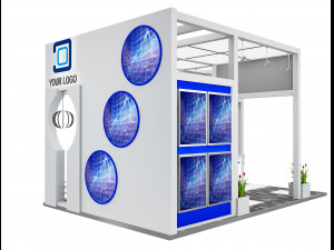 Booth Exhibition Stand a 516 3D 모델