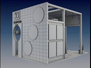 Booth Exhibition Stand a 516 3D 모델