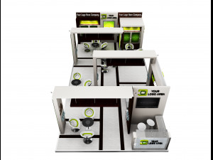 Booth Exhibition Stand a 517a 3D Model