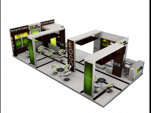 Booth Exhibition Stand a 517a 3D मॉडल