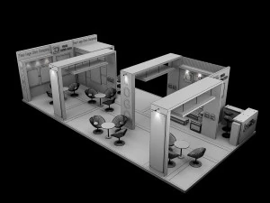 Booth Exhibition Stand a 517a 3D Model