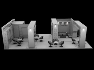 Booth Exhibition Stand a 517a 3D Model