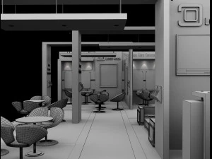 Booth Exhibition Stand a 517a 3D Model