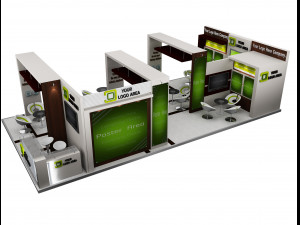 Booth Exhibition Stand a 517a 3D मॉडल