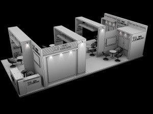Booth Exhibition Stand a 517a 3D मॉडल
