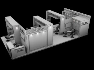 Booth Exhibition Stand a 517a 3D Model