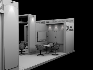 Booth Exhibition Stand a 517a 3D मॉडल