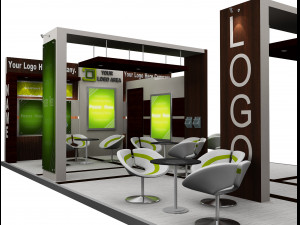 Booth Exhibition Stand a 517a 3D मॉडल