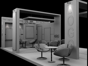 Booth Exhibition Stand a 517a 3D मॉडल