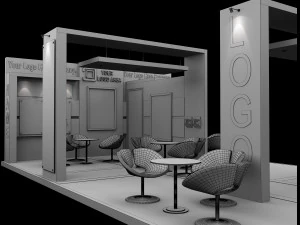 Booth Exhibition Stand a 517a 3D Model