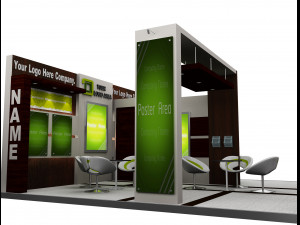 Booth Exhibition Stand a 517a 3D मॉडल
