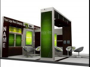 Booth Exhibition Stand a 517a 3D Model