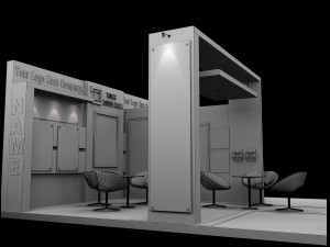 Booth Exhibition Stand a 517a 3D मॉडल