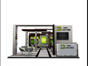 Booth Exhibition Stand a 517a 3D मॉडल