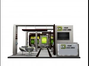 Booth Exhibition Stand a 517a 3D Model