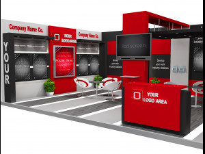 Booth Exhibition Stand a 517b 3D 模型