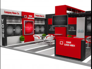 Booth Exhibition Stand a 517b 3D Model