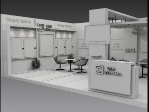 Booth Exhibition Stand a 517b 3D 模型