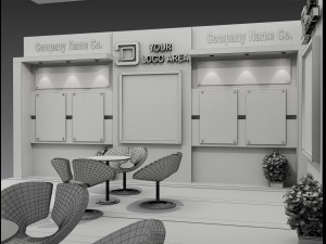 Booth Exhibition Stand a 517b 3D 模型