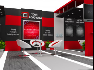 Booth Exhibition Stand a 517b 3D 模型