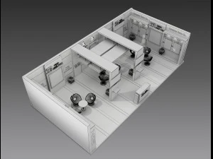 Booth Exhibition Stand a 517b 3D Model